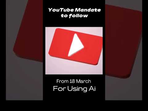YouTube labels AI made Videos #labelai#youtubenewupdate #aicontent