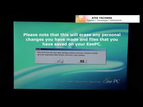 Asus Eee PC Netbook Restore - 1005HAB Netbook