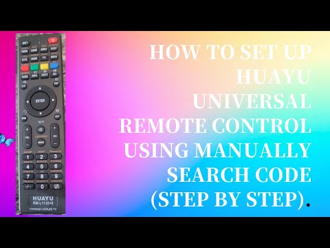 How to Set up HUAYU Universal Remote Control using Manually Search Code (Step by Step)