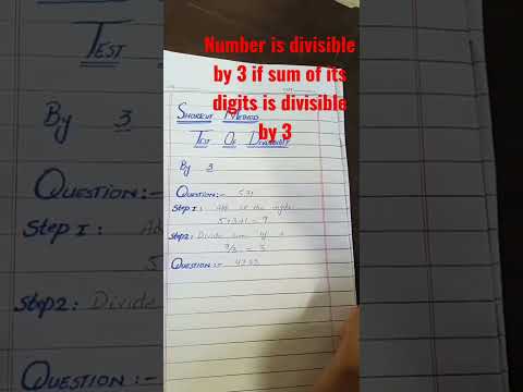 test of divisibility || #7thclassmaths #shots #viral #trending