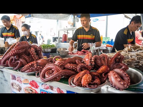 1000 Sold Out Per Day ! Family Working Together ALL NIGHT Selling Octopuses
