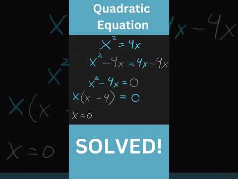 Quadratic equation solved for math students #math #maths #matholympiad