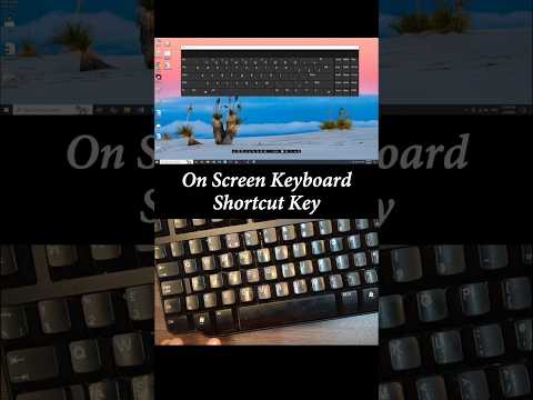 On Screen Keyboard Shortcut Key #shortcutkeys #computershortcut #computershortcutkeys #tricks