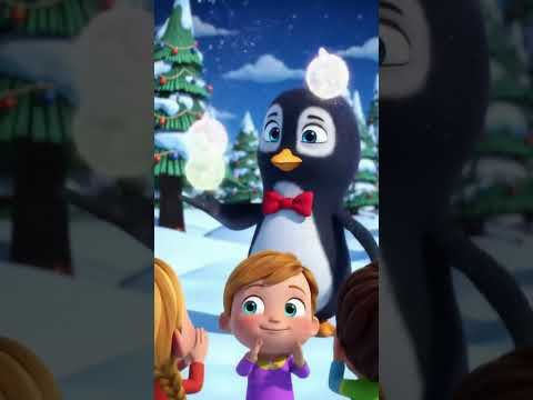 Penguin Juggles Glowing Snowballs! 🐧✨❄️ #Shorts