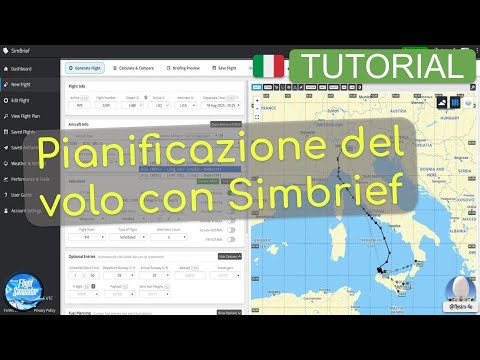 Tutorial: pianificazione IFR e interpretazione del piano di volo con Simbrief