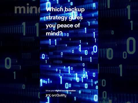 Which backup strategy gives you peace of mind?