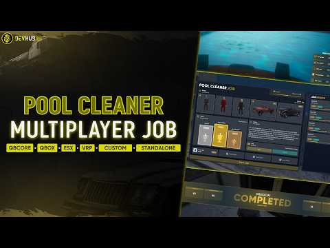DEVHUB - MULTIPLAYER POOL CLEANER JOB (fivem)