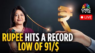Rupee Crashes! LIVE | Rupee Hits Fresh Record Low | Rupee Approaches 91 Amid Dollar Demand | N18L