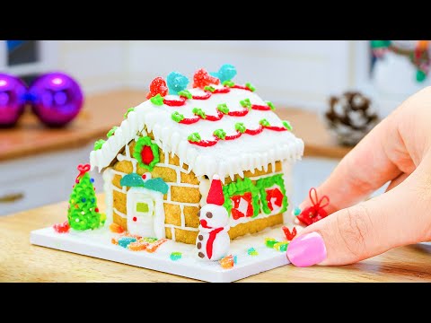 Beautiful Miniature Gingerbread Cookies Recipe 🥨 Satisfying Mini Tasty Recipe Idea In Tiny Kitchen
