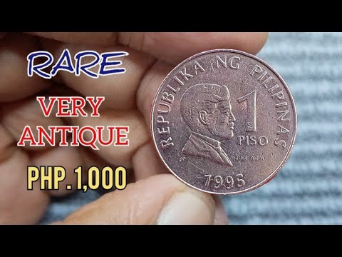 TOP 1 MOST 1995 1 PISO PHILIPPINES COINS WORTH BIG MONEY!$10 k