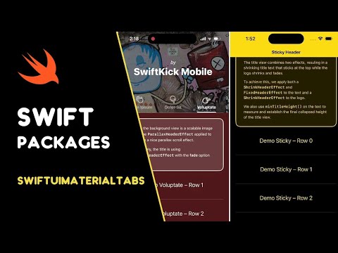 Material 3-style tabs and Sticky Headers rolled into one SwiftUI library