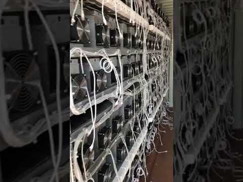 Power Mining ASIC-184 container filled with Bitmain Antminer T9+ ASICs