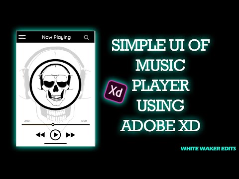 Simple user interface of music player by using XD || WHITE WALKER EDITS
