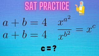 SAT Math | SMART way to Solve System of Equations & Exponents