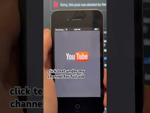 YouTube 2013 on the iPhone 4 in 2025 🔓