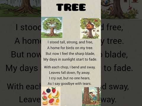 Tree | Poems in English | English poem for kids | #shorts #knowledgetreasure