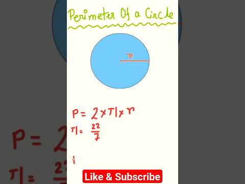 Perimeter Of Circle || Geometry #viral #mathematics #math #shorts