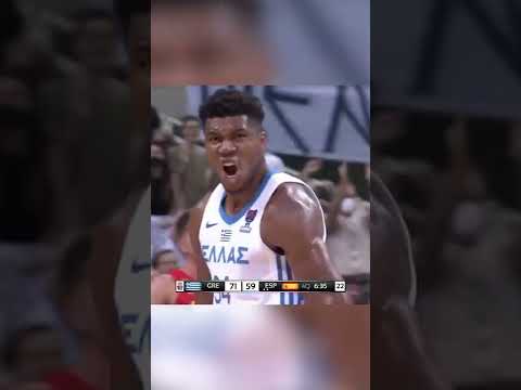 Giannis Antetokounmpo just did this vs Spain 😳 #shorts