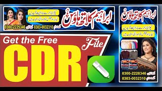 "Clothes Banner Design", "Free CDR Files",