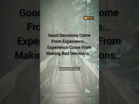 Good Decisions Come from✨💯|Motivative Status | Life quotes💫 #shorts #trending #motivation #life