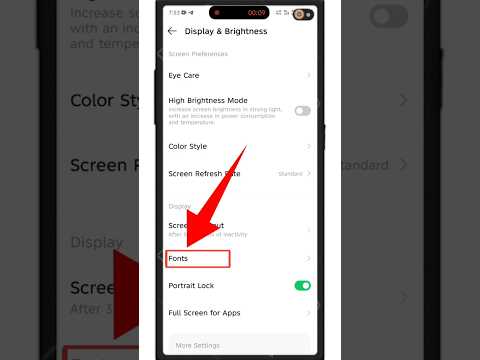 Howto change the mobile font #settings #foryou #font #viralvideo