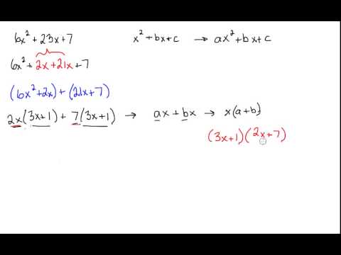 Factoring ax^2+bx+c