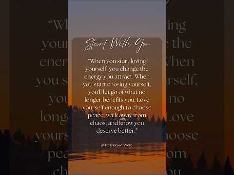 Positive Mindset: Start choosing you first. #affirmations #short #inspirational #dailymotivation