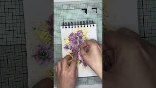 Gorgeous mixed media art! #artjournalpage #papercraft #getcreative #nuvomousse #crafts #mixedmedia