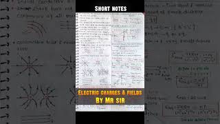 Electric field and charges short notes by Mr sir pw #neet #mrsirphysics #physics