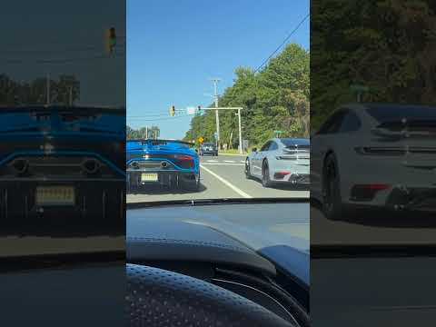 Porsche is so quiet next to the SVJ 😂 #lamborghini#aventadorsvj#porsche#turboS