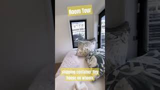 shipping container tiny house on wheels#containerhome#alternativehousing#shippingcontainerhome