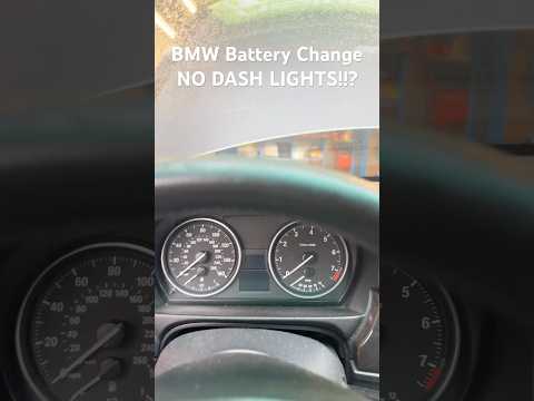 BMW Battery Change NO Dash Lights? #automobile #bmw #battery m #nodashlights #batterychange