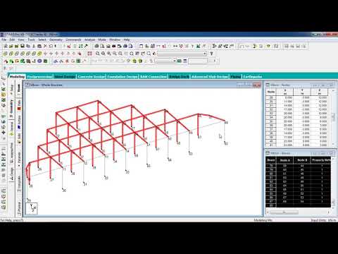 Day 18  STAAD Pro Tutorials   Analysis & Design of RCC Building Using Mirror Command  D