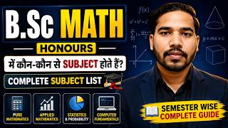 BSc Math Honours me Kon Kon se Subject Hote | BSc Maths Honours Subjects | BSc Maths Syllabus