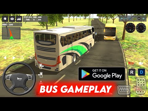 Bus Simulator Crazy Road 3D - Indonesian Bussid - Android Gameplay 2025