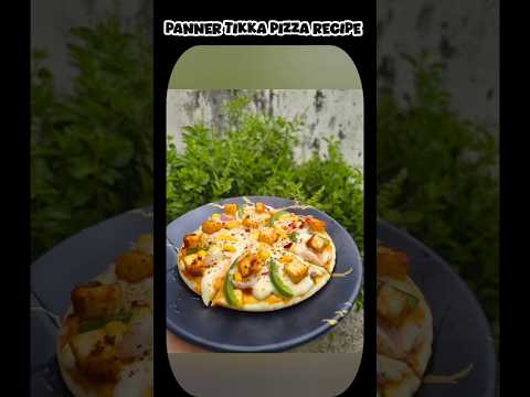 Panner Tikka Pizza Recipe without oven 😋💛✨#PaneerTikkaPizza #DesiPizza #HomemadePizza #Pizza