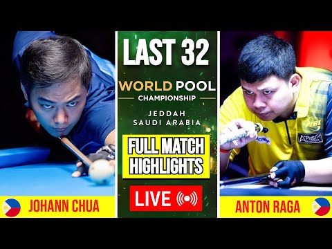Johann Chua vs Anton Raga LAST 32 | World Pool Championship 2025