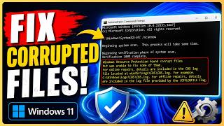 Fix Windows Resource Protection Found Corrupt Files But Was Unable To Fix Some of Them in Windows 11