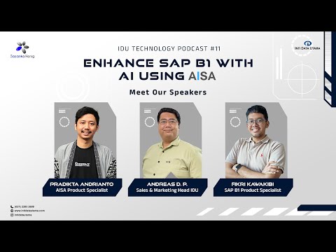 IDU Technology Podcast #11 – “Enhance SAP B1 with AI Using AISA”