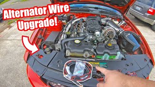 Alternator Power Wire Upgrade! S&H Performance (05-10 Ford Mustang GT)