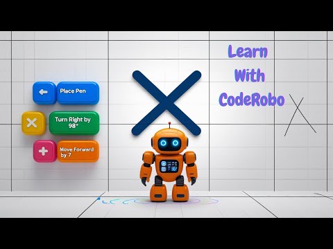 Draw Alphabets using coding | Fun programming for Kids | CodeRobo 🤖