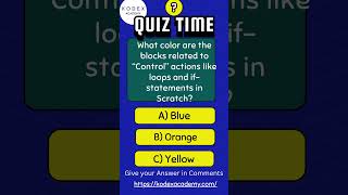 "Level Up Your Scratch IQ! 🧠 Fast Quiz Challenge #KodexShorts #scratch #education #quiz #codeblocks