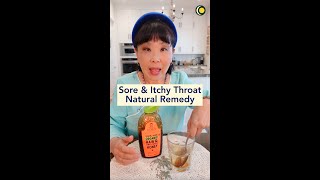 Sore Throat Natural Home Remedy #sorethroat #sorethroatremedies #naturalremedies #honey