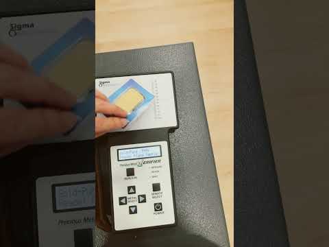 Testing a 1 oz Argor-Heraeus Rabbit Gold Bar with Sigma Metalytics Precious Metal Verifier