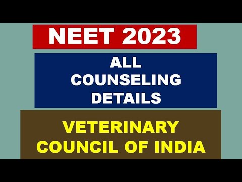 All about veterinary council of india counseling 2023 |neet 2023 vci counseling #neetcutoffmarks