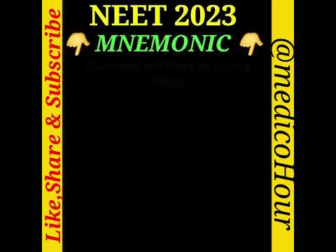 MNEMONIC NEET 2023 #shorts #viral #youtubeshorts #mnemonics #neetmnemonics #neettricks #neet #trend