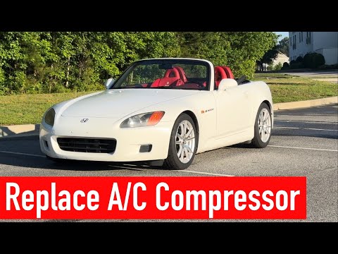 Honda S2000 A/C Compressor Replacement (Plus the Receiver/Dryer Desiccant)