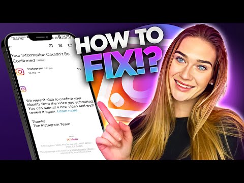 "Your Information Couldn't Be Confirmed" |  HOW TO FIX INSTAGRAM SELFIE VERIFICATION ERROR (2023)