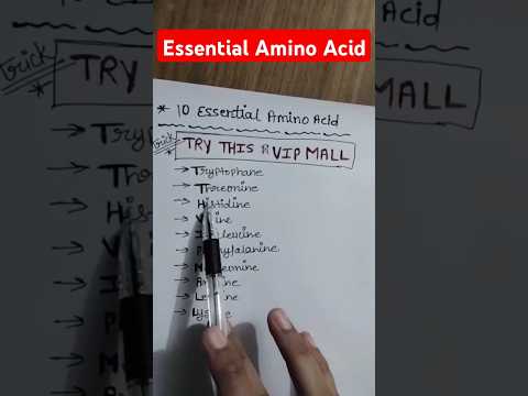 10 Essential Amino Acid NEET #tricks #ytshorts #shortvideo