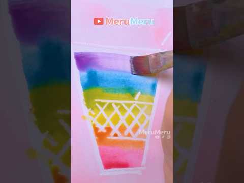 🌈watercolor painting #art #diy #shortvideo #satisfying #painting #tutorial #drawing #shorts